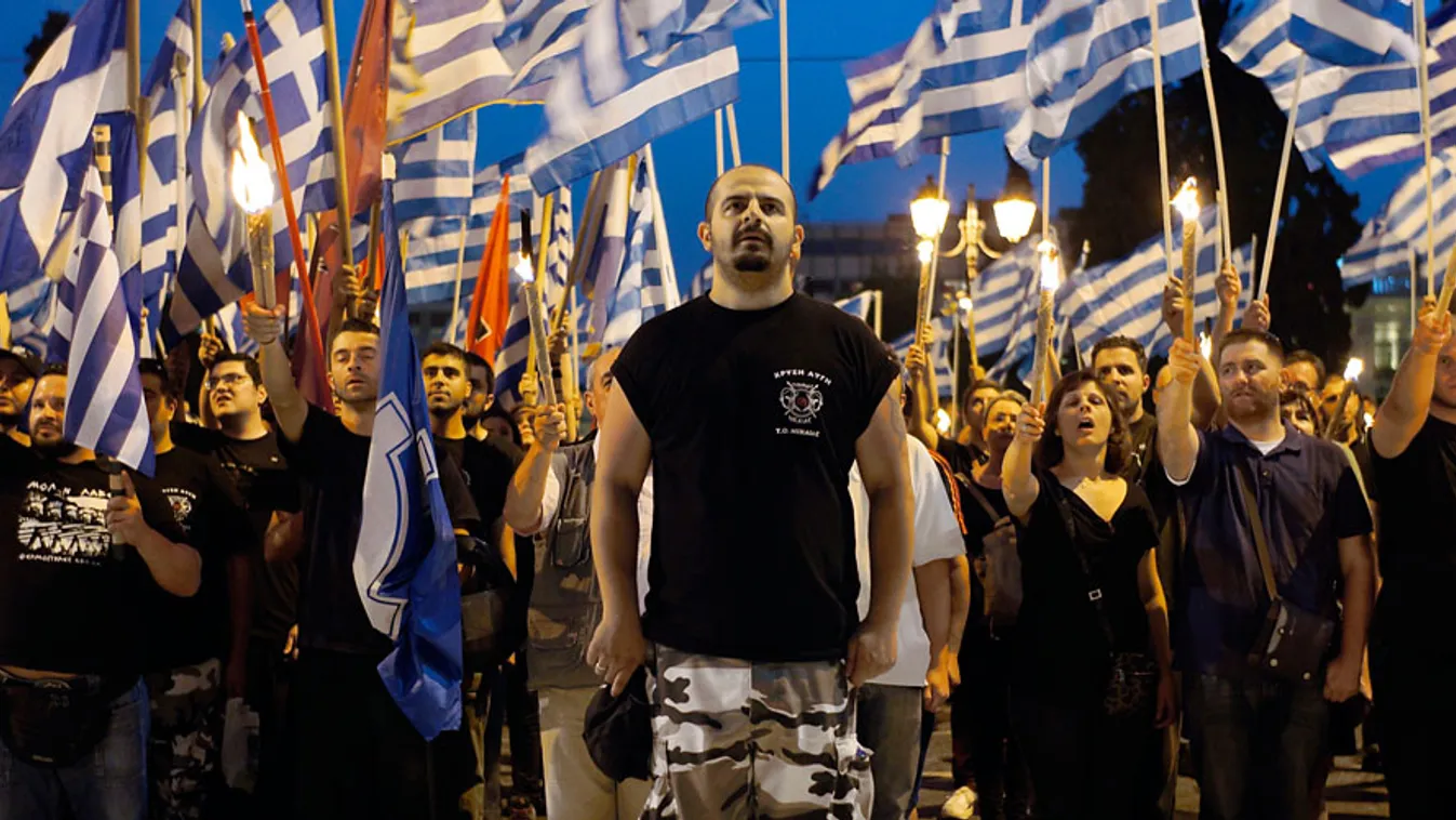 görög neonácik, Golden Down szimpatizánsainak felvonulása athénban