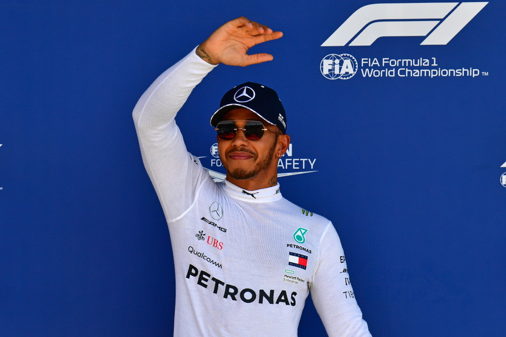 A Forma-1-es Brit Nagydíj szombati napja, Lewis Hamilton 