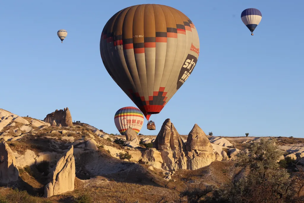 Hőlégballonok Törökország közepén csodás tájak, Cappadocia, kappadókia, törökország, légballon, ballon, török, kappadókiai 