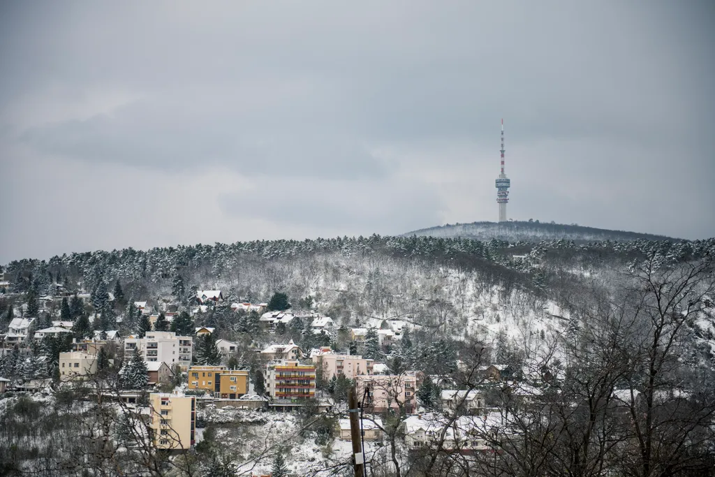 Havazás, hó, hóesés, Pécs, időjárás 