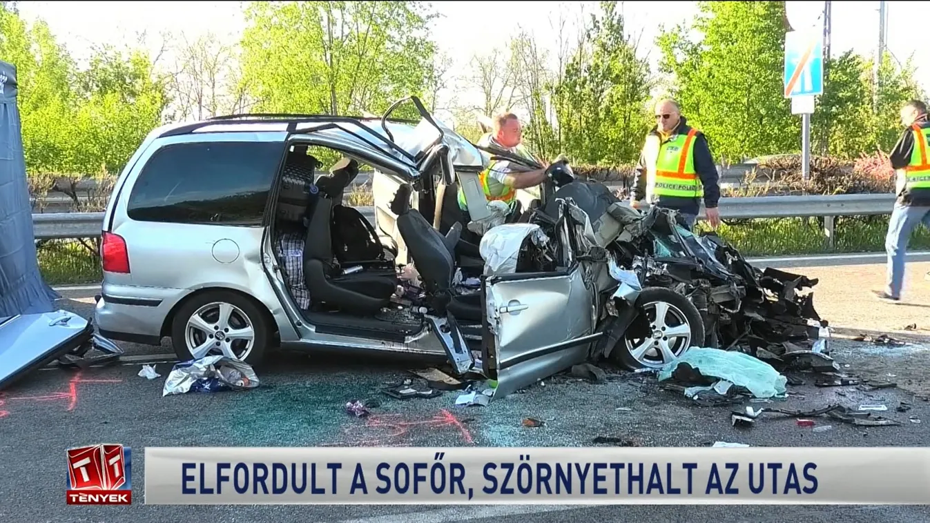 egy szerb nő szörnyethalt, amikor a mellette ülő sofőr hátrafordult az útlevelekért és nagy sebességgel belecsapódott egy álló kamionba Röszkénél 2022 áprilisában 