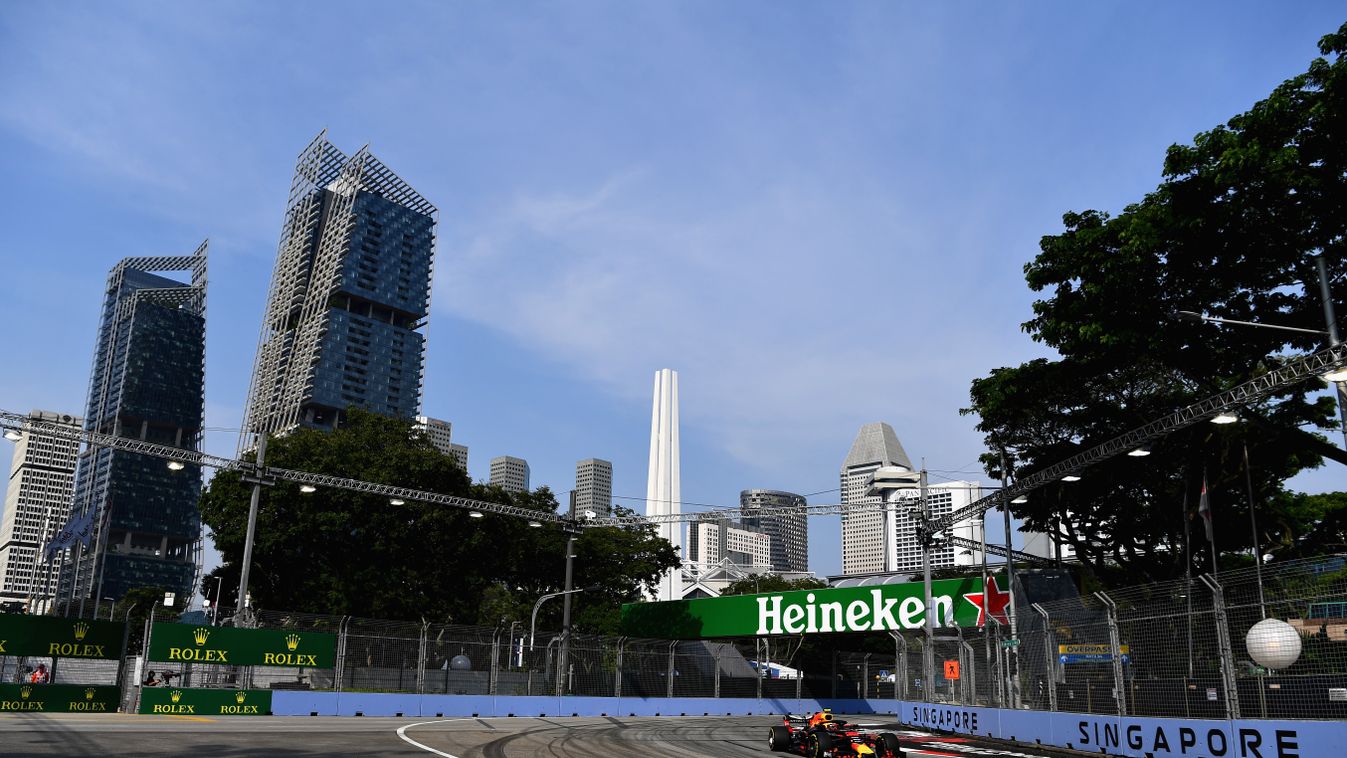 A Forma-1-es Szingapúri Nagydíj pénteki napja, Max Verstappen, Red Bull Racing 