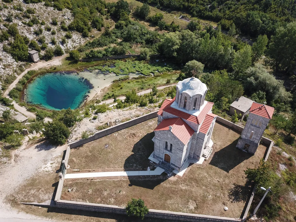 Horvátország, cetina, tó, 