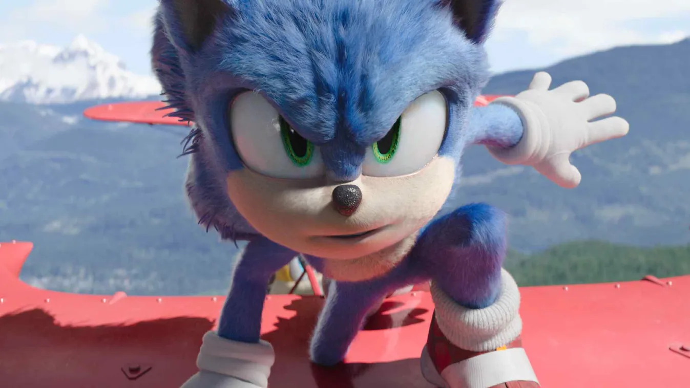 Sonic (Ben Schwartz) in SONIC THE HEDGEHOG 2 from Paramount Pictures and Sega. Photo Credit: Courtesy Paramount Pictures and Sega of America. 