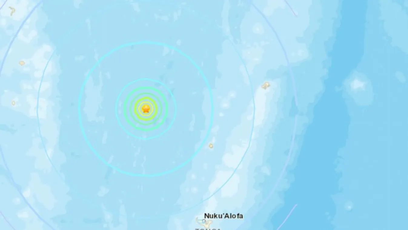 Tonga, Pangai, földrengés 