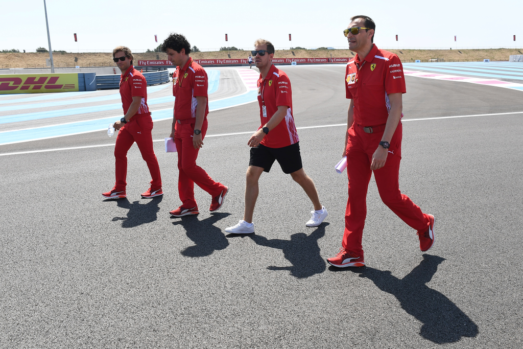 Előkészületek a Forma-1-es Francia Nagydíjra, Sebastian Vettel, Scuderia Ferrari 