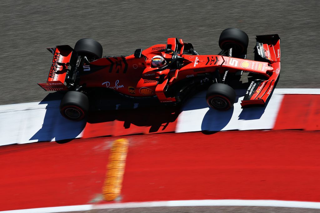 Forma-1, USA Nagydíj, péntek, Sebastian Vettel, Ferrari 