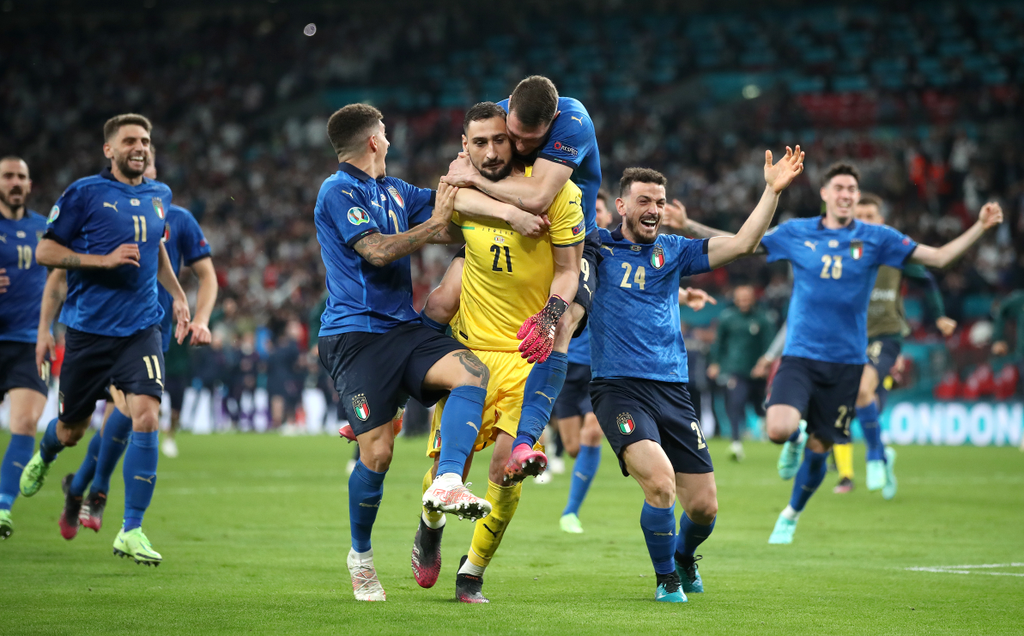 Olaszország - Anglia, Foci EB, labdarúgó Európa-bajnokság, Euro 2020, labdarúgás, döntő, Wembley Stadion, London, 2021.07.11. 