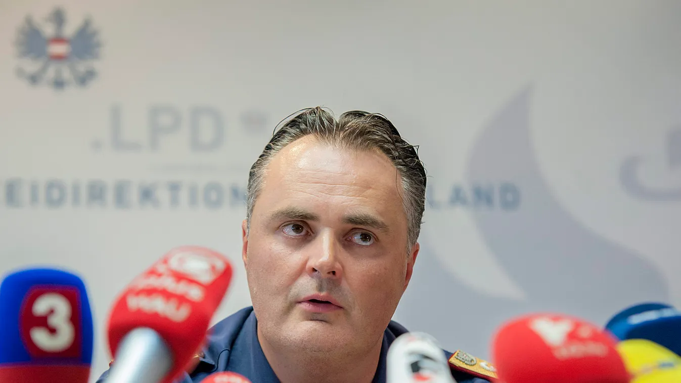Doskozil, Hans Peter Foglalkozás FOTÓ ÁLTALÁNOS rendőr rendvédelmi vezető sajtótájékoztató SZEMÉLY 
