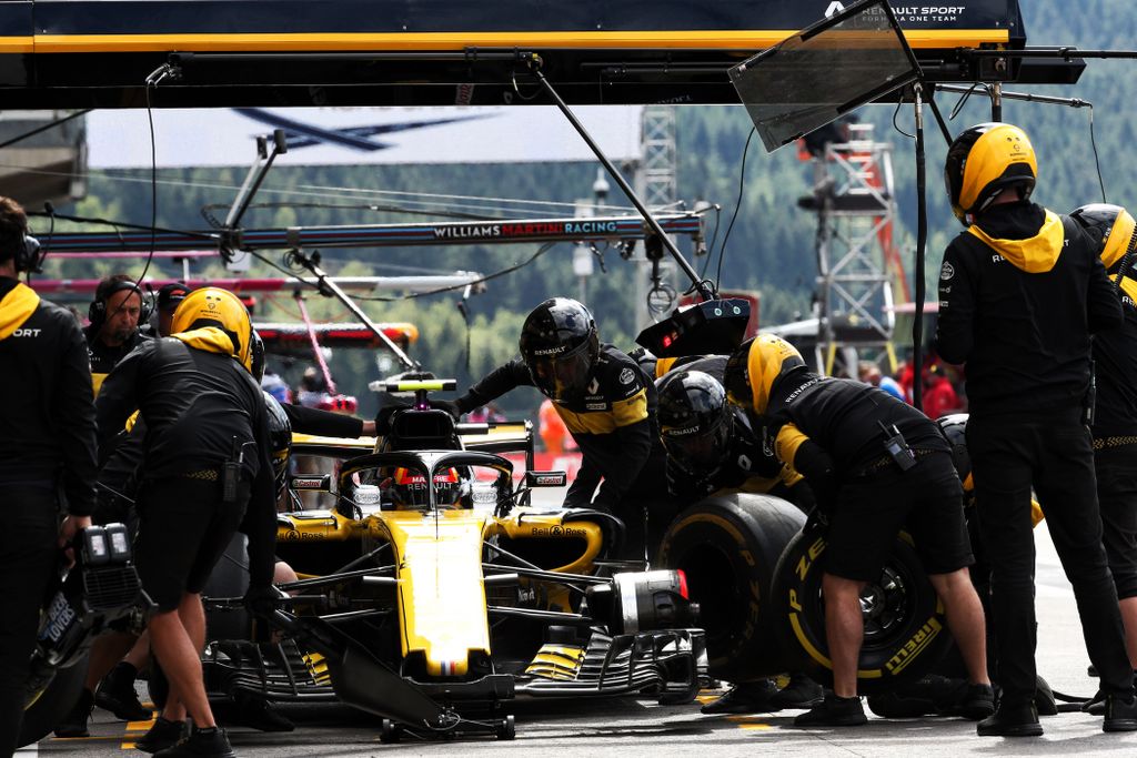 A Forma-1-es Belga Nagydíj szombati napja, Carlos Sainz, Renault Sport Racing 