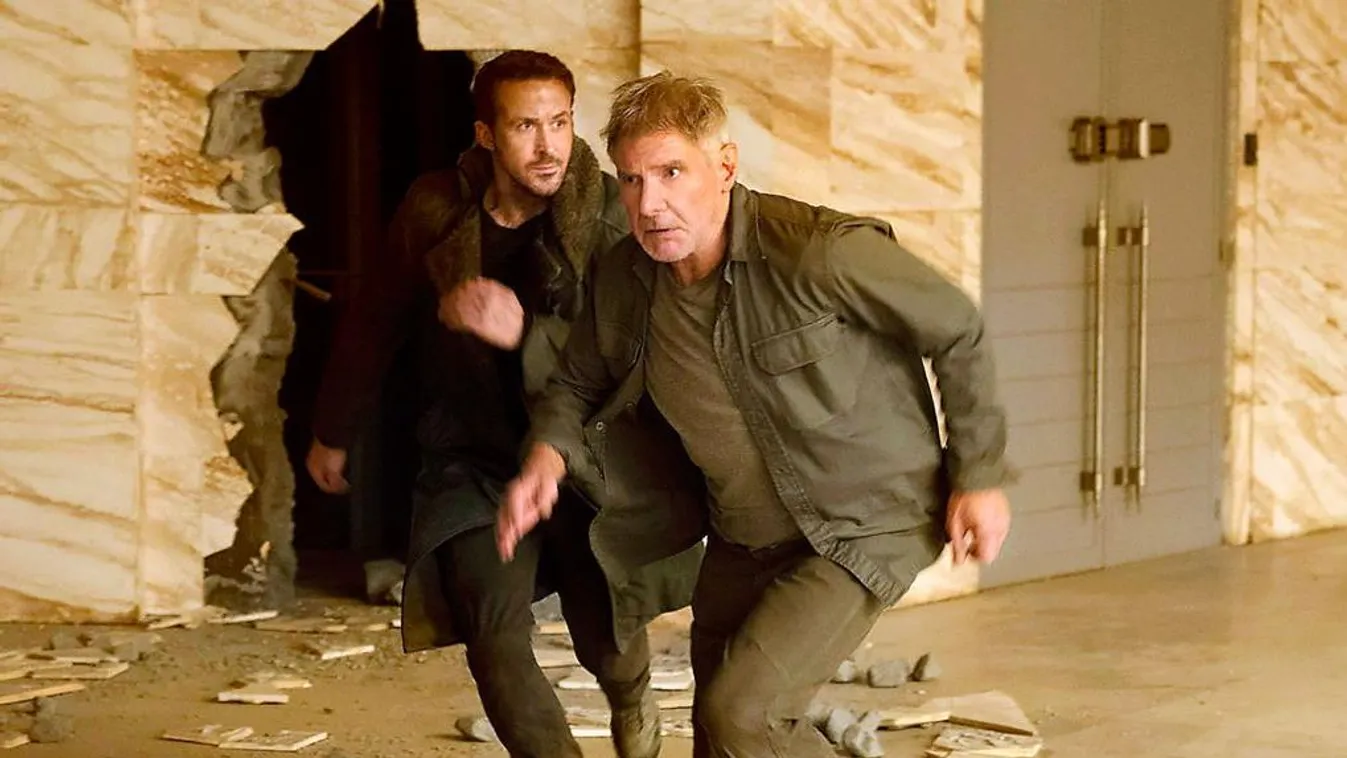 Ryan Gosling és Harrison Ford a Szárnyas fejvadász 2049 című filmben 