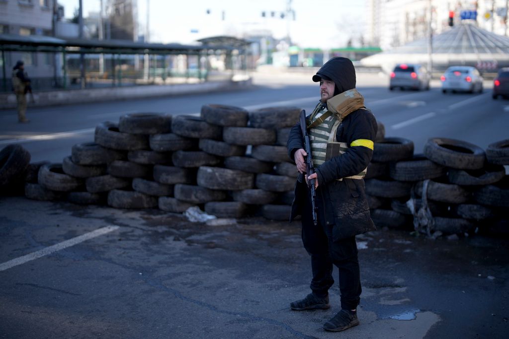 Ukrán válság 2022, ukrán, orosz, háború, Ukrajna, Kijev, polgári védelmi erő 