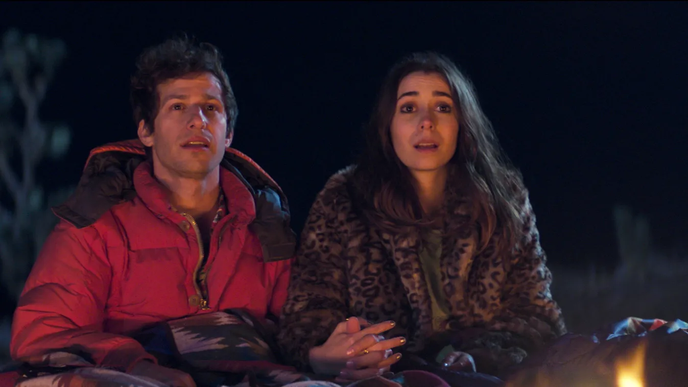 Palm Springs -- When carefree Nyles (Andy Samberg) and reluctant maid of honor Sarah (Cristin Milioti) have a chance encounter at a Palm Springs wedding, things get complicated when they find themselves unable to escape the venue, themselves, or each othe