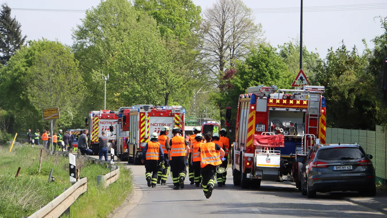 Vasúti baleset Németországban, Két ember életét vesztette, galéria, 2023 