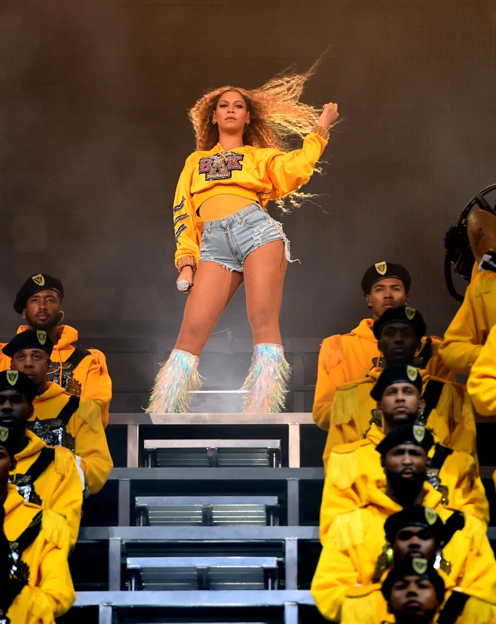 Beyoncé-galéria INDIO, CA - APRIL 14: Beyonce Knowles performs onstage during 2018 Coachella Valley Music And Arts Festival Weekend 1 at the Empire Polo Field on April 14, 2018 in Indio, California.   Larry Busacca/Getty Images for Coachella /AFP 