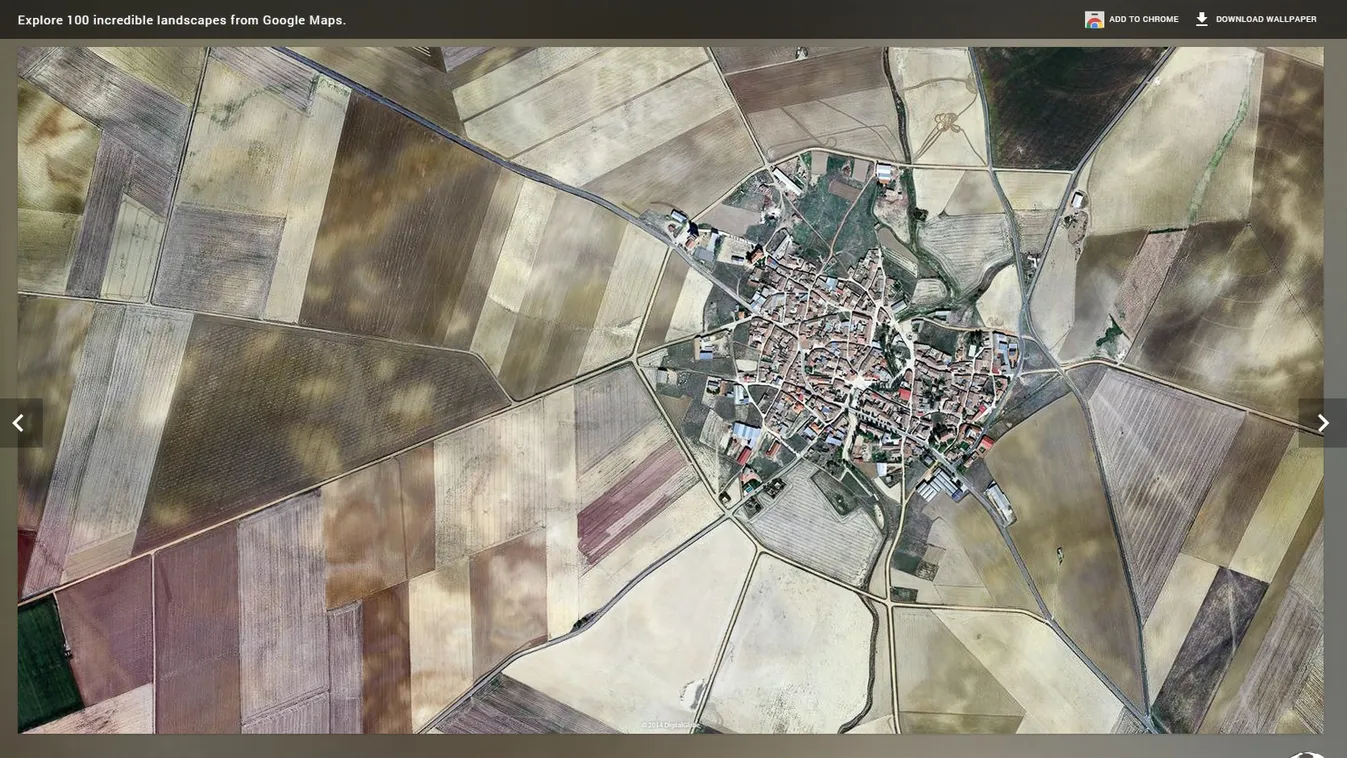 A spanyol Pozoantiguo városa műholdképen. További képek az Earth View-n 