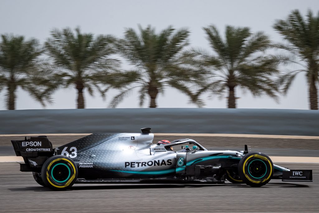 Forma-1, George Russell, Mercedes-AMG Petronas, Bahrein teszt 
