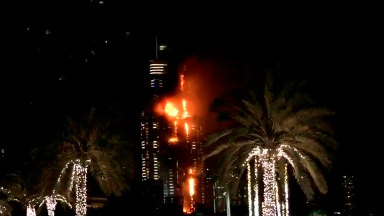 Tűz egy dubaji luxusszállodában 