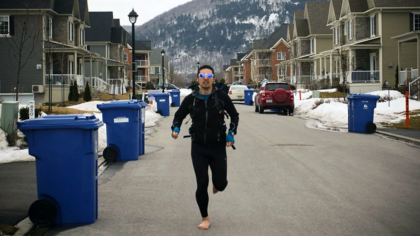 Joseph Michael Liu Kai-Tsu Roqueni, Kanadai futó, 19 000 kilóméteres futás kanadától argentínáig mezítláb