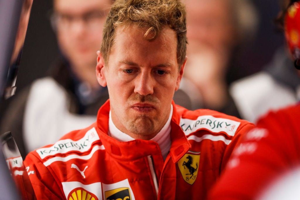 A Forma-1-es Belga Nagydíj pénteki napja, Sebastian Vettel, Scuderia Ferrari 