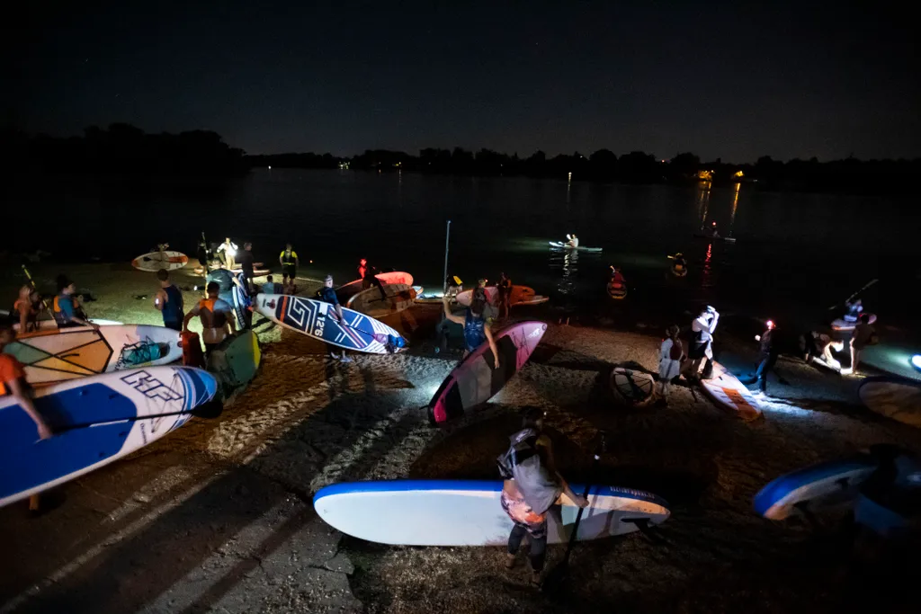 Éjszakai állószörftúra a Dunán, 2020, sup, galéria 