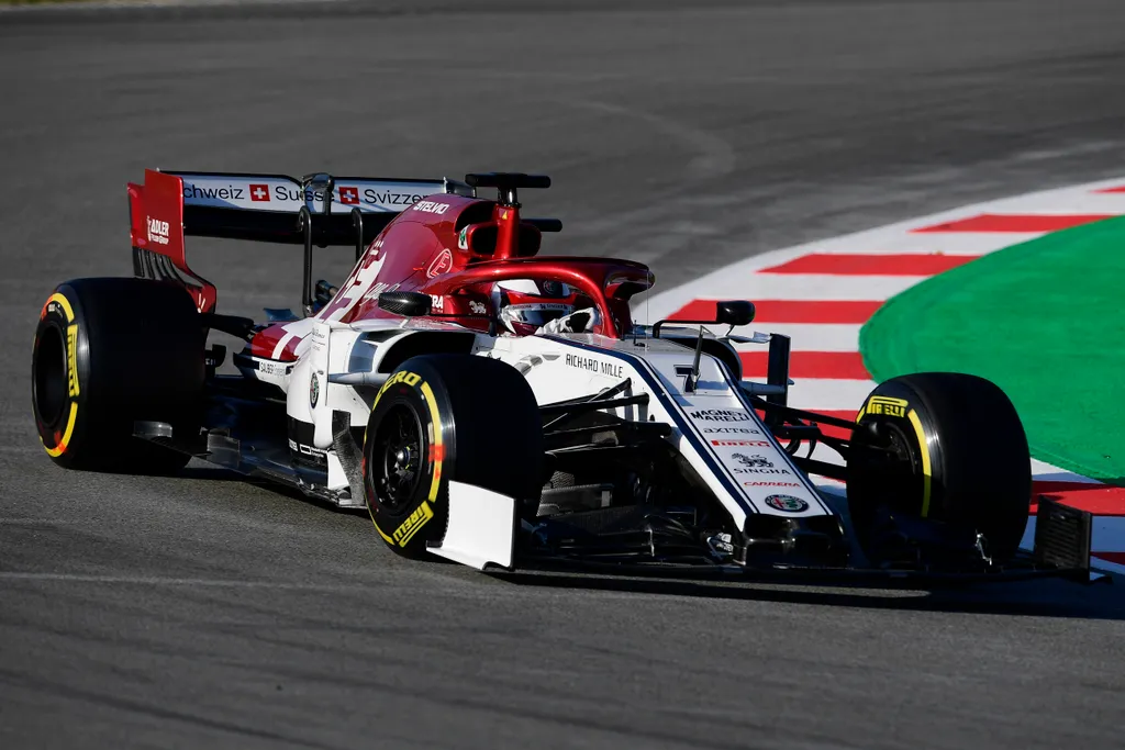 Forma-1, teszt, Barcelona, Kimi Räikkönen, Alfa Romeo Racing 