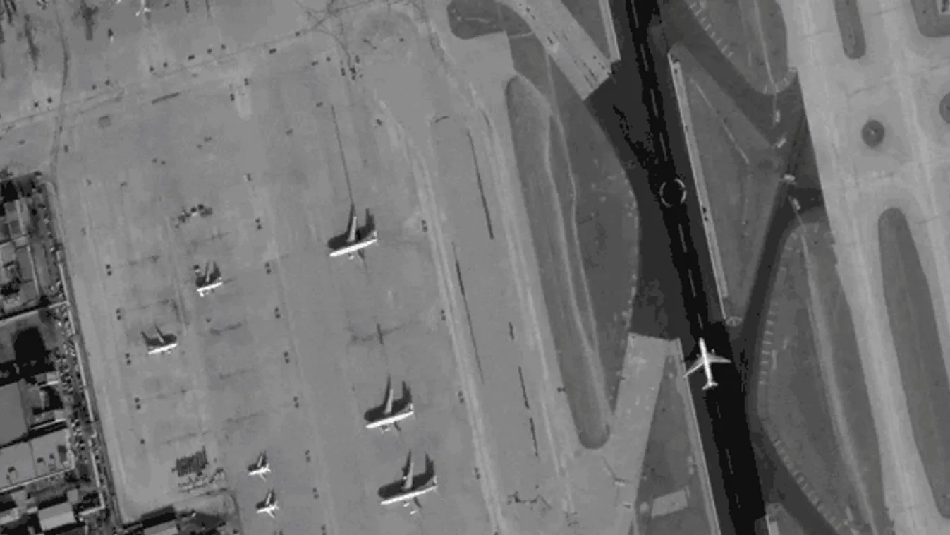 skybox videó űr műhold repülőtér animáció 