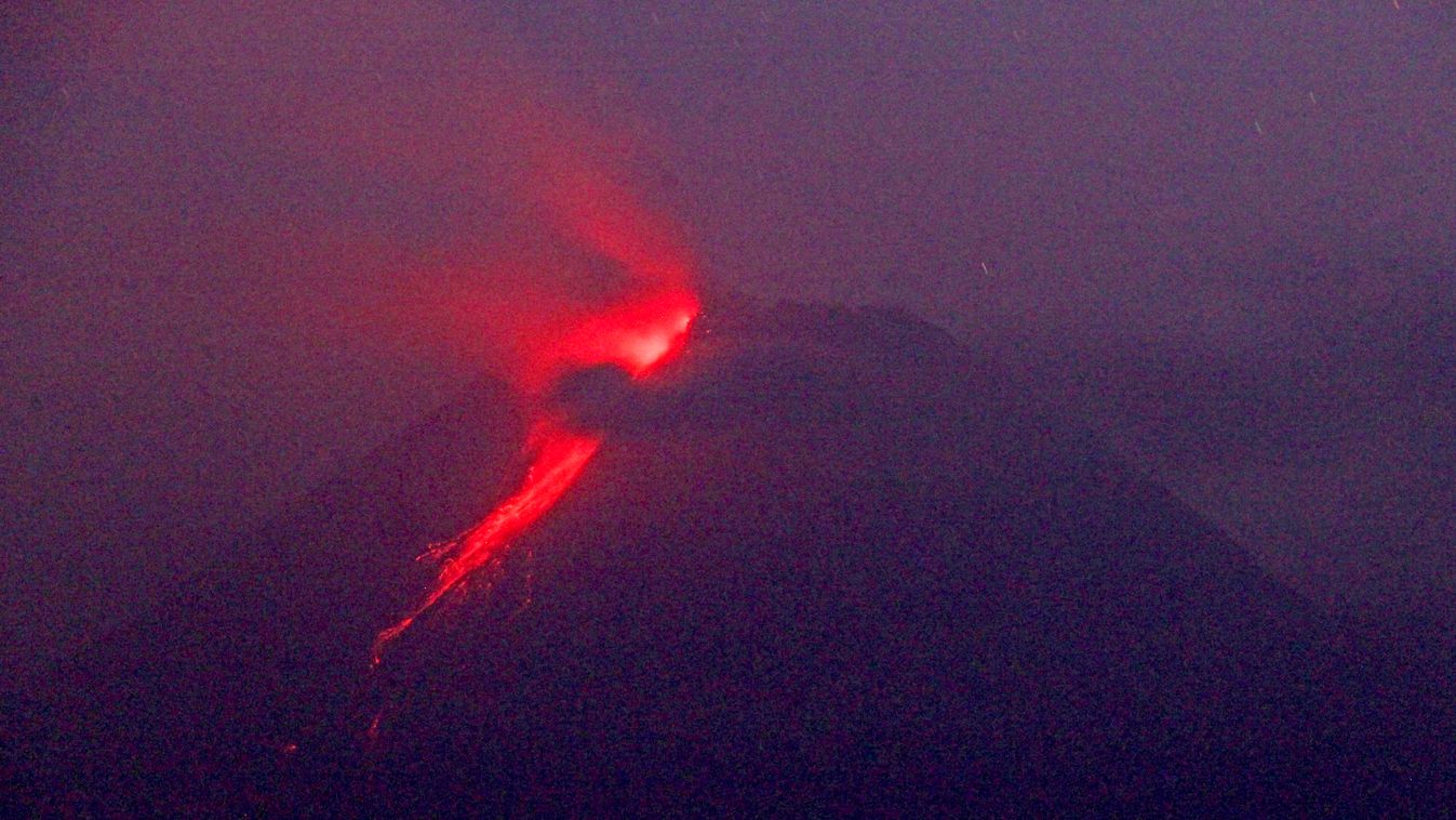vulkánkitörés indonézia 