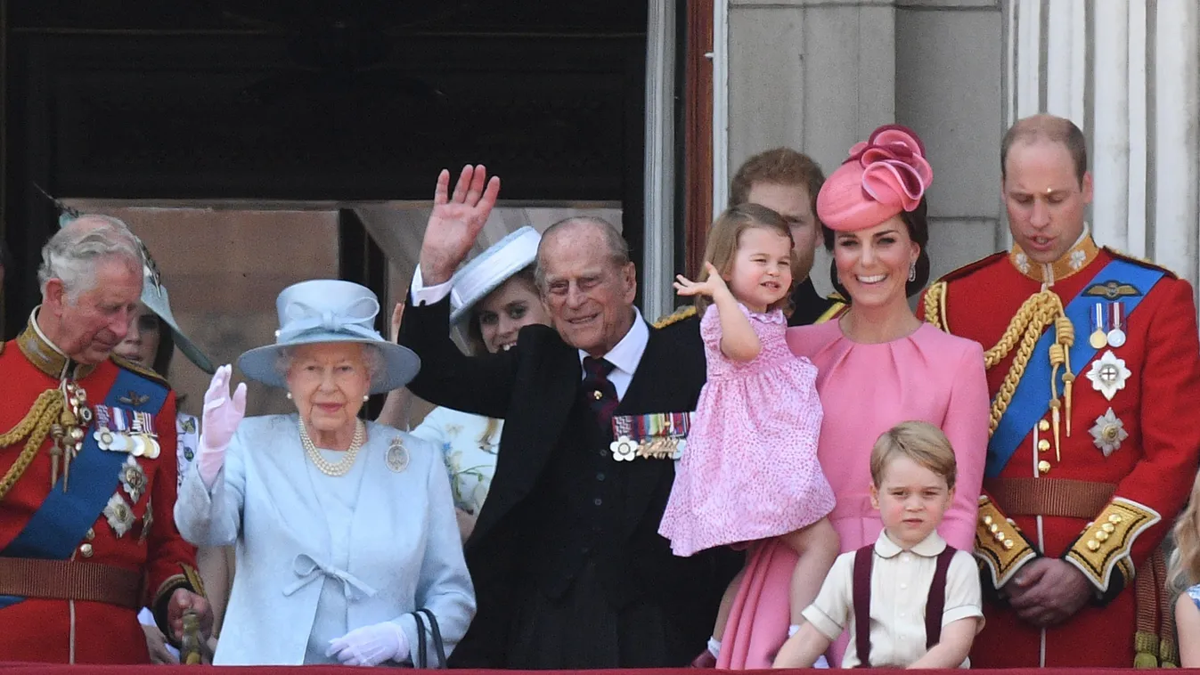Vilmos herceg; Fülöp herceg; Katalin hercegnő; Sarolta hercegnő; II. ERZSÉBET; György herceg; Károly herceg 
