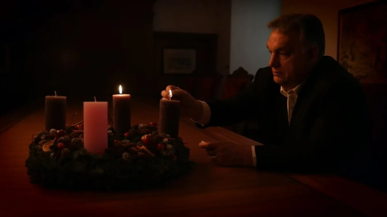 Orbán Viktor advent gyertya 