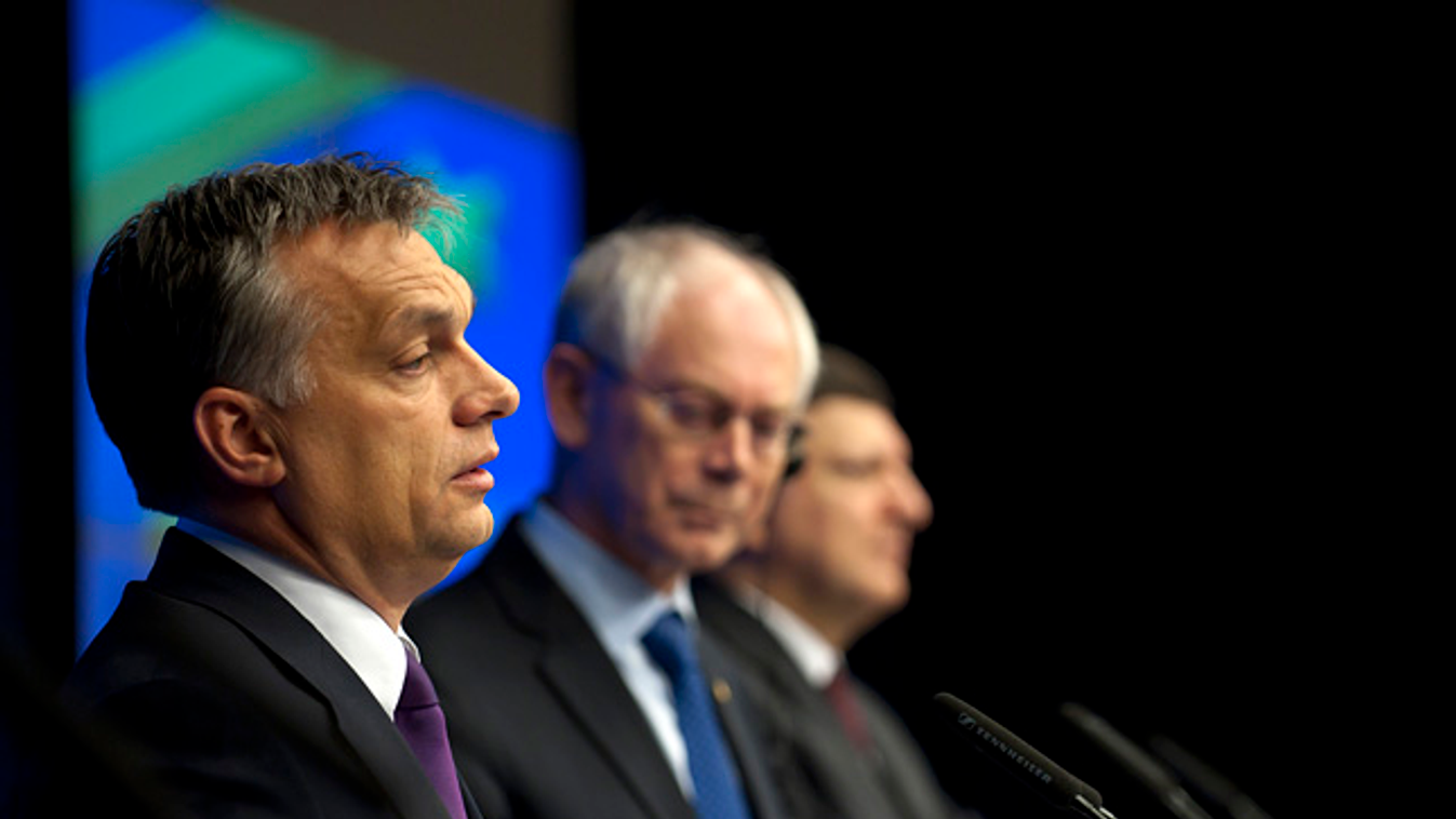 Európa Tanács, Brüsszel, EU-csúcs, Orbán Viktor, Jose anuel Marroso, Herman Van Rompuy