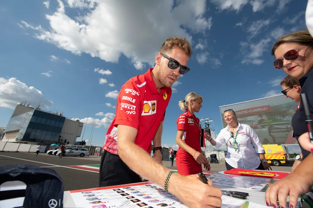 Előkészületek a Forma-1-es Magyar Nagydíjra, Sebastian Vettel, Scuderia Ferrari 