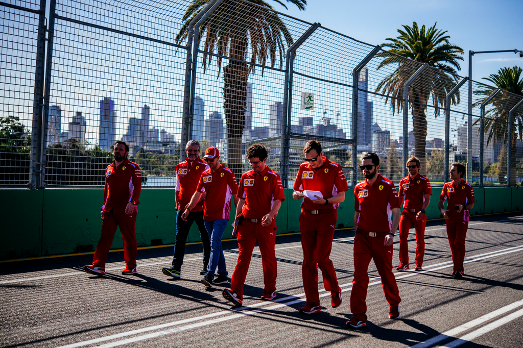 Előkészületek a Forma-1-es Ausztrál Nagydíjra, Sebastian Vettel, Scuderia Ferrari 