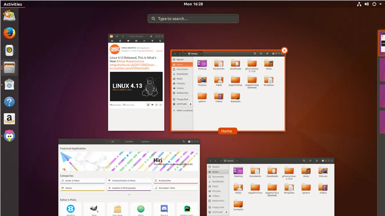 ubuntu 17.10 linux gnome 