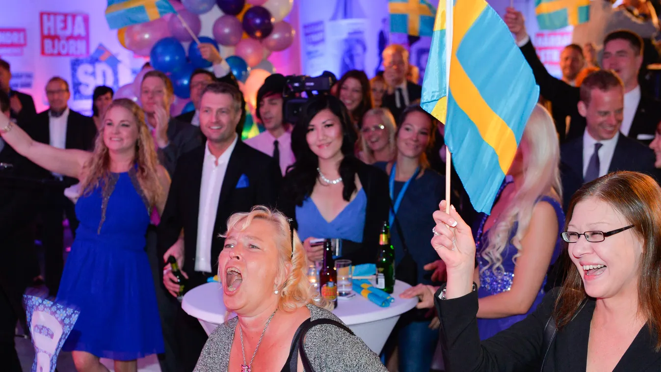 svéd választás ünneplése 