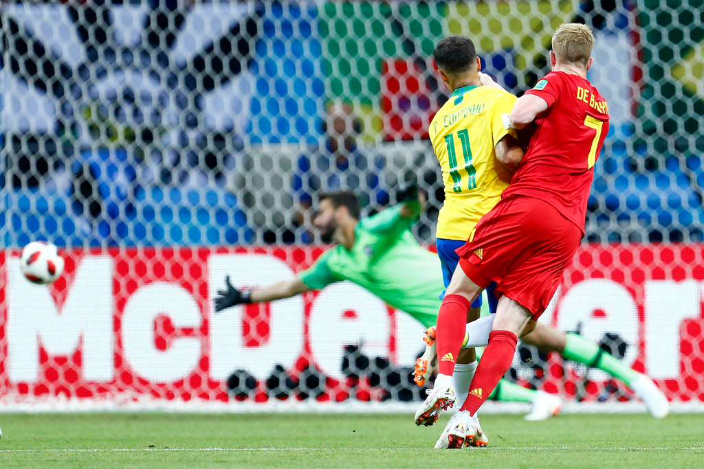Russia World Cup Brazil - Belgium FIFA football soccer between Brazil and Belgium at the Kazan Arena, in Kazan, Russia, July 6, 2018 