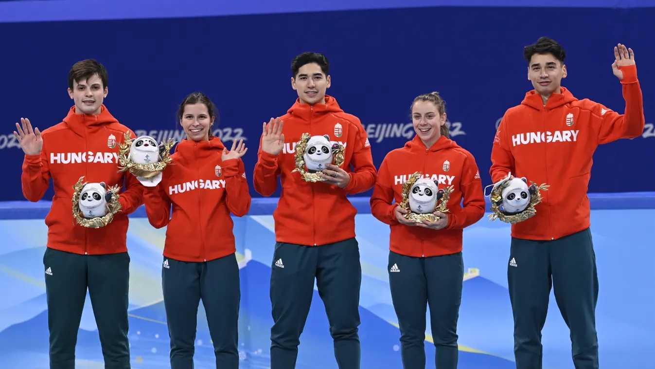 LIU Shaoang; KRUEGER John-Henry; JÁSZAPÁTI Petra; KÓNYA Zsófia, téli olimpia 2020, rövid pályás gyorskorcsolya, döntő 