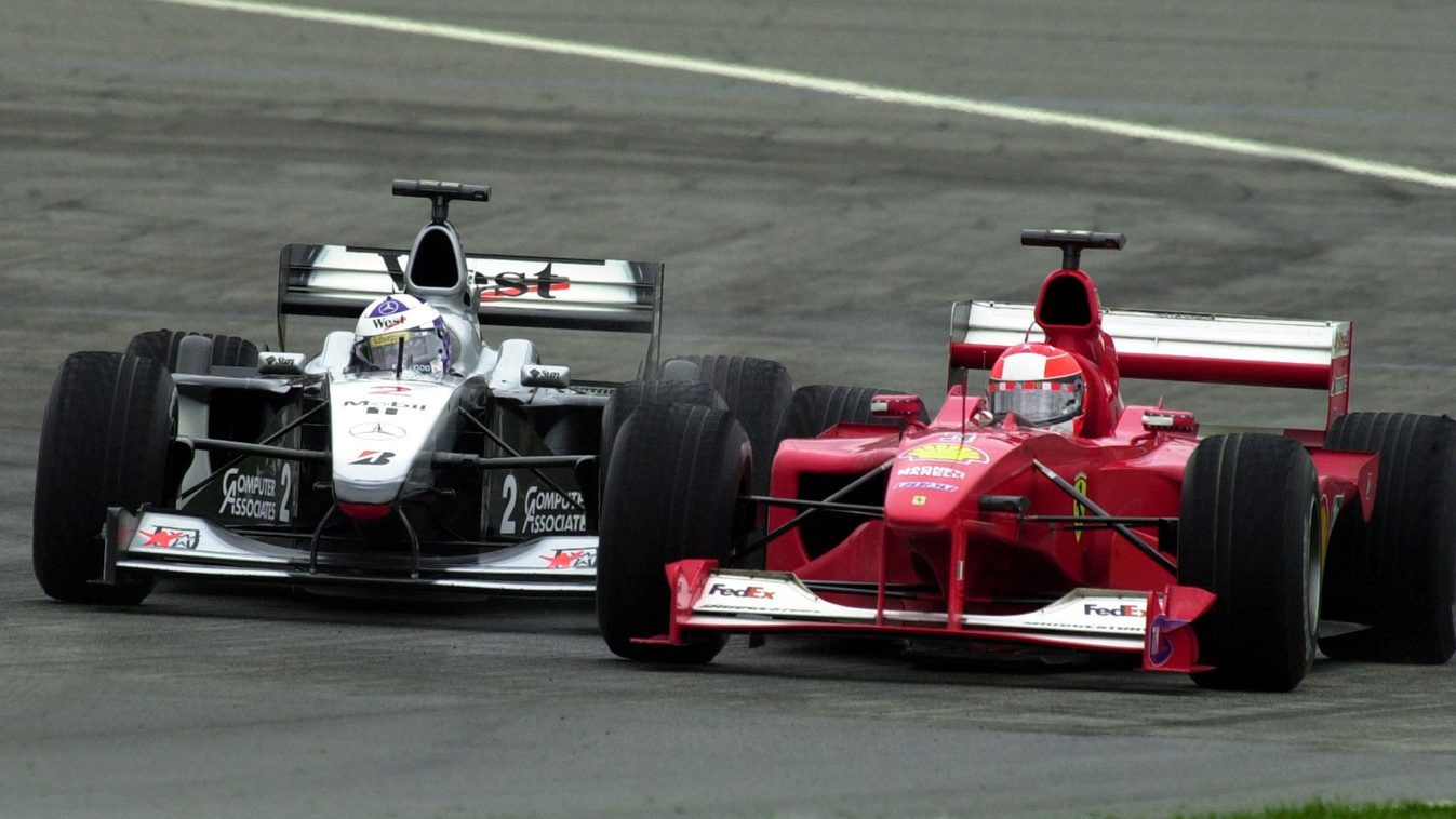 Forma-1, Michael Schumacher, David Coulthard, Scuderia Ferrari, McLaren-Mercedes, USA Nagydíj, 2000 