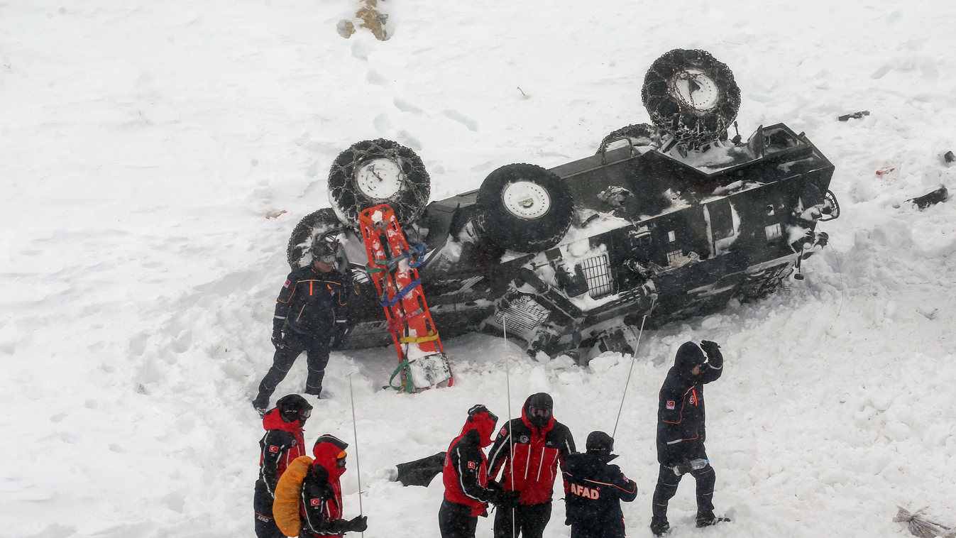 Turkey: Avalanche buries search team, 23 killed 2020,avalanche,Bahcesaray,Turkey,Van 
