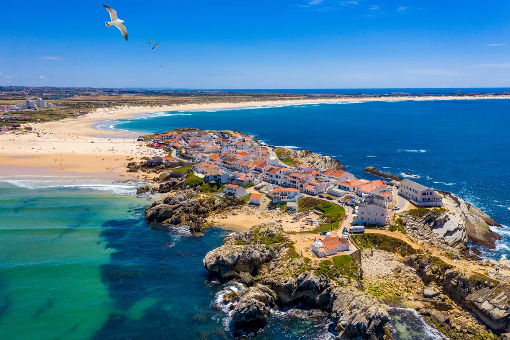 drón, drónfotó, légifelvétel, portugália, portugál, tenger, tengerpart, part 