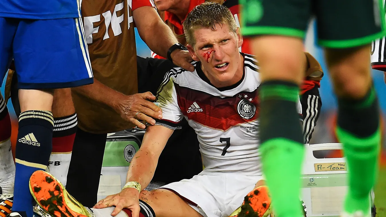 Bastian Schweinsteiger, vb 2014 döntő, németország - argentína, sérülés 