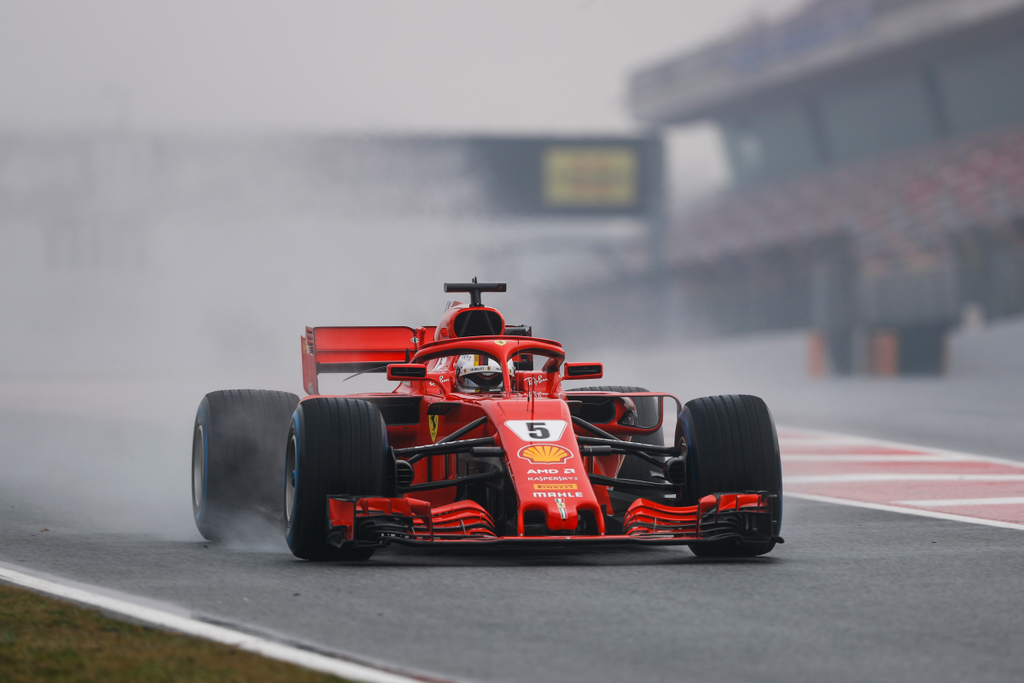 A Forma-1 előszezoni tesztje Barcelonában - 4. nap, Sebastian Vettel, Scuderia Ferrari 