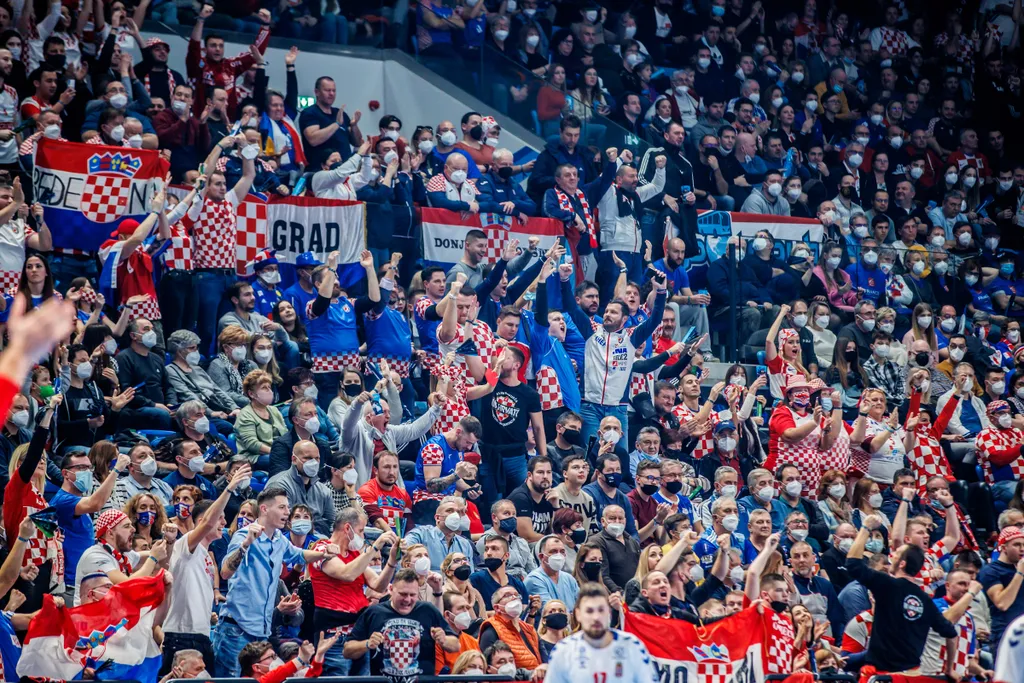 Horvátország - Szerbia, kézilabda, 2022-es férfi kézilabda-Európa-bajnokság, Pick Aréna, Szeged, 2022.01.15. 