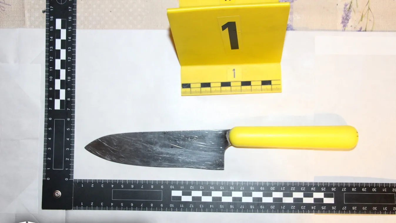 ezzel a késsel támadt budapesti rendőrökre egy 40 éves román férfi 2023. január 9-én 