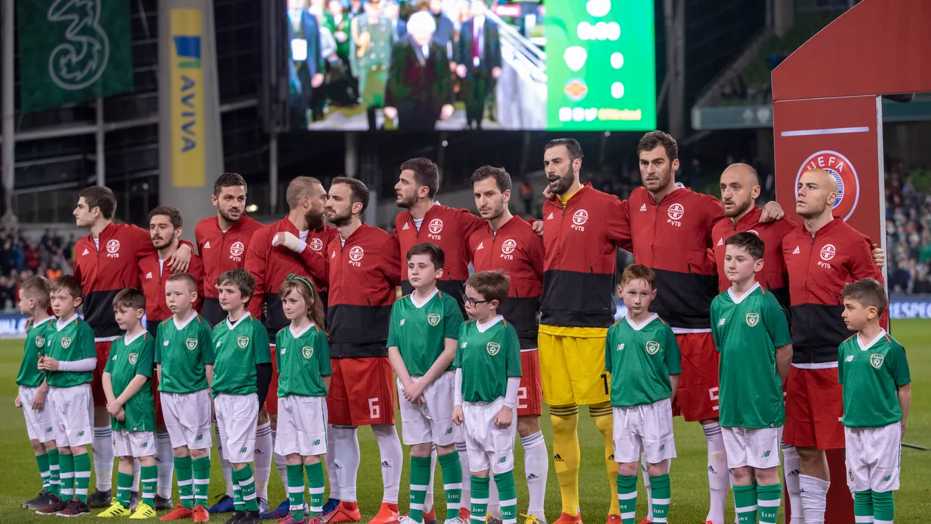 Republic of Ireland v Georgia - UEFA EURO 2020 Qualifier fbl eur 2020 action SPORT EVENT Ireland Georgia Republic of Ireland v Georgia UEFA STADIUM MATCH UEFA European Qualifiers dublin NurPhoto 