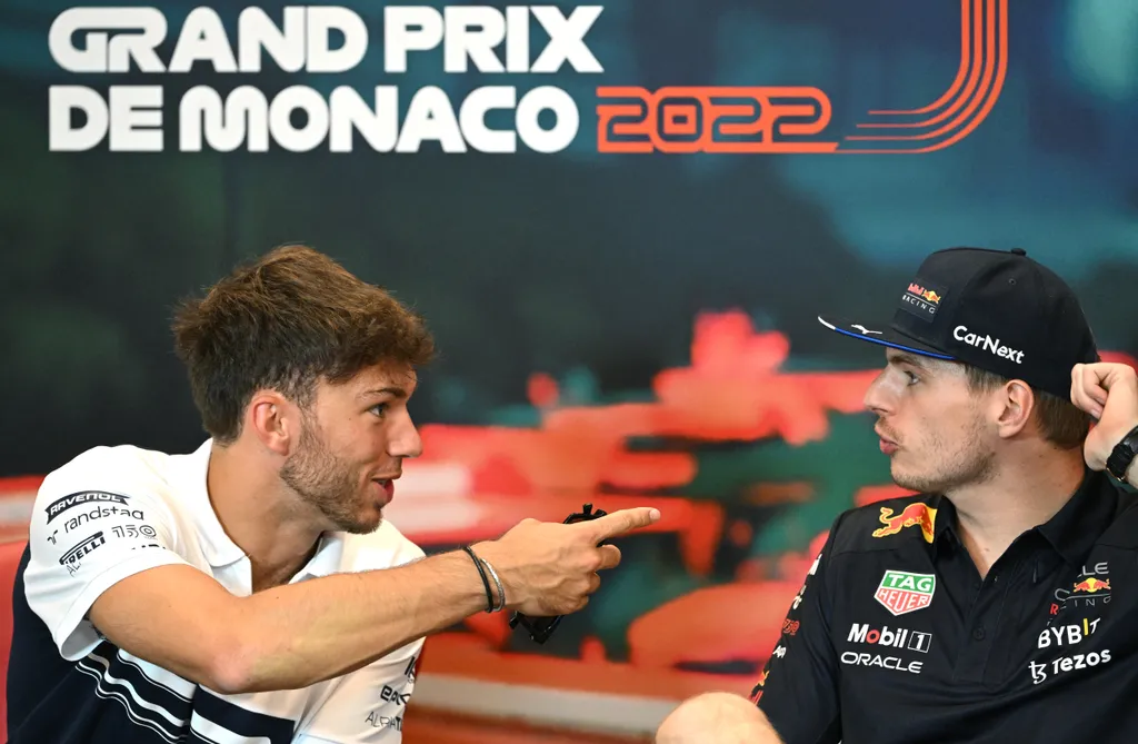 Forma-1, Pierre Gasly, Max Verstappen, Monacói Nagydíj 2022, péntek 