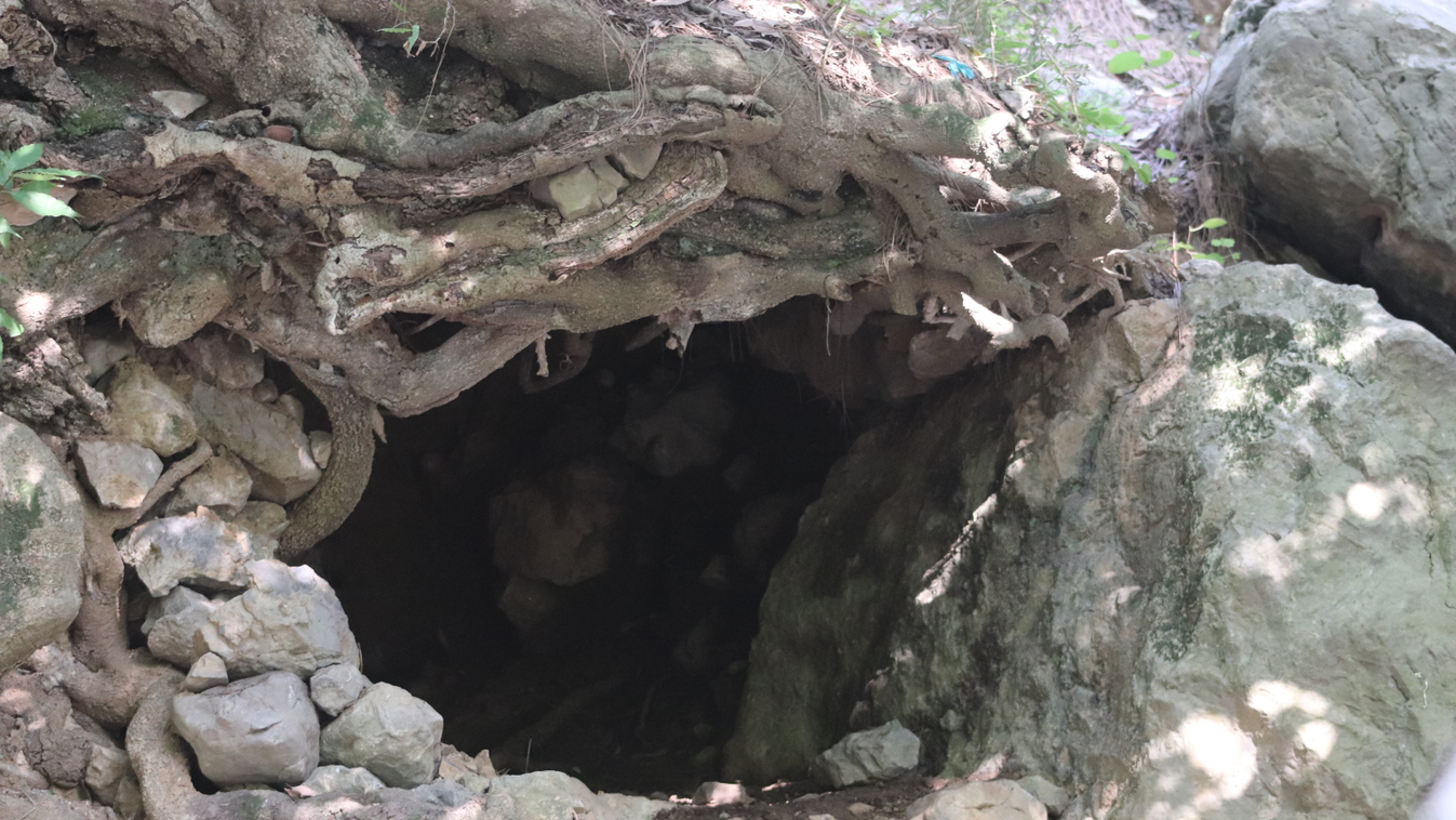Barlang, lyuk, illusztráció, alagút 