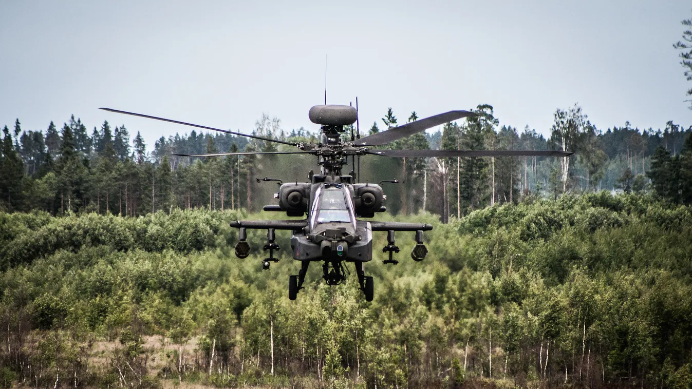 Saber Strike Észtország NATO Apache 