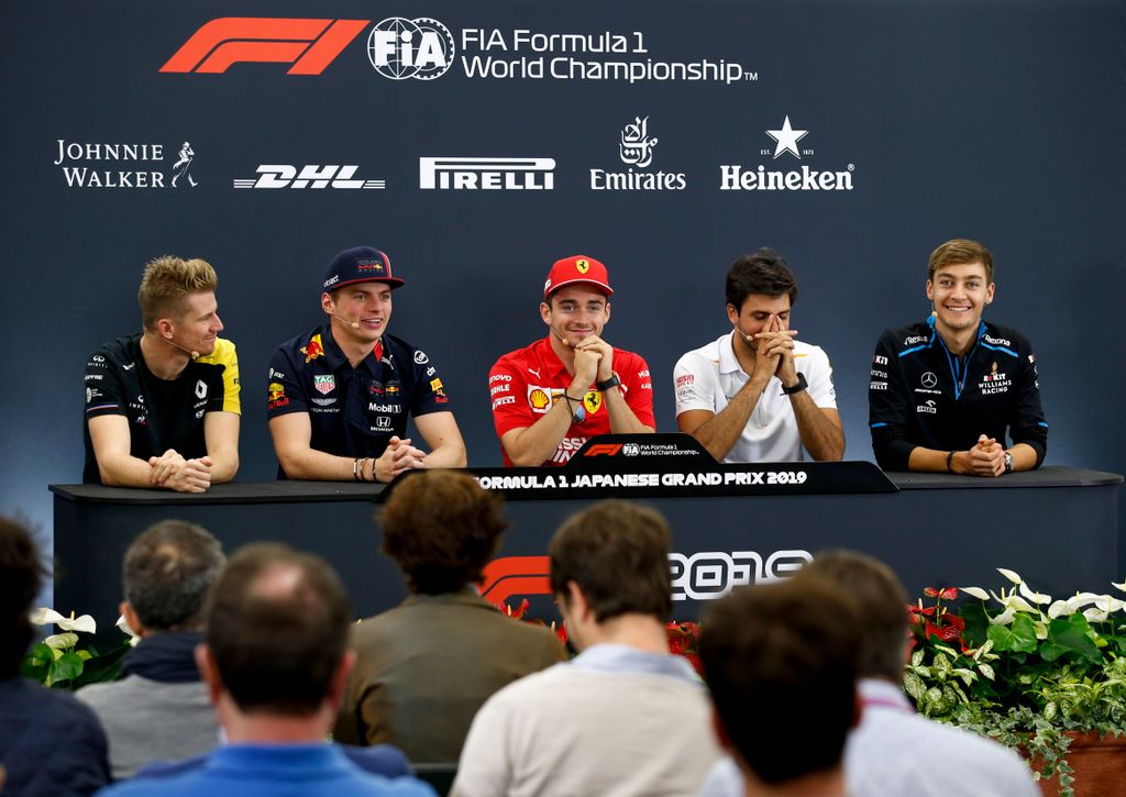 Forma-1, Nico Hülkenberg, Max Verstappen, Charles Leclerc, Carlos Sainz, George Russell, Japán Nagydíj 