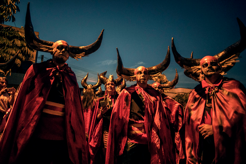 the Devil's Carnival, in Riosucio, Caldas department, Colombia, on January 5, 2019. - The Devil's Carnival -which runs from January 4 to 9 and takes place every two years- has its origins in the 19th century when the town of Riosucio was founded, followin